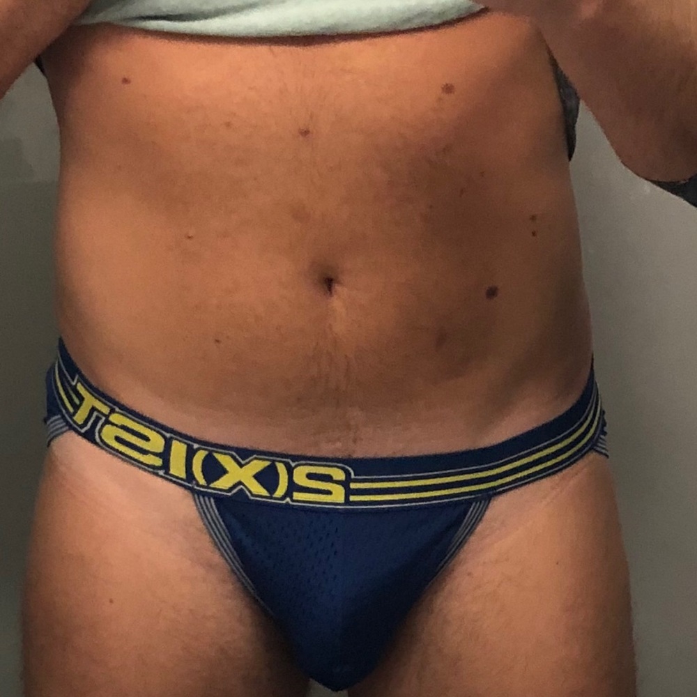 2xist Mesh Jockstrap. Size medium. Blue